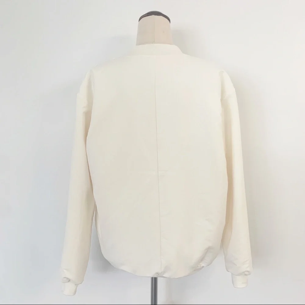 Gymshark x Whitney Simmons Reversible Oversized Jacket Coat White Sherpa Size XS - Picture 2 of 9